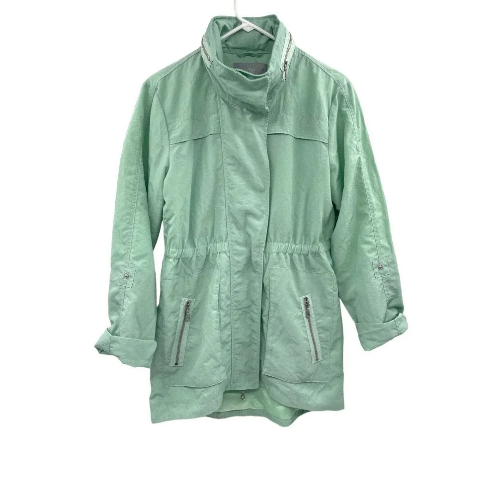 Tart Collections Womens Cory Jacket Size Small Sea Glass Water Resistant Lined